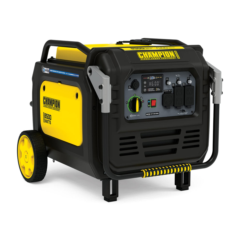 Champion Power Equipment 8500-Watt Electric Start Dual Fuel Home Backup Portable Inverter Generator with Quiet Technology and CO Shield