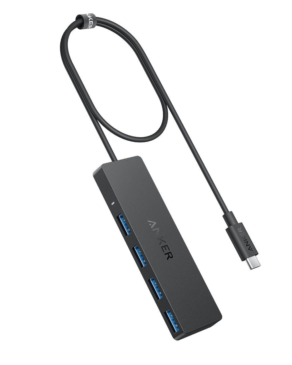 Anker USB Hub 4 Ports with 5Gbps Data Transfer, Multiple USB 3.0 Hub, USB Splitter for Laptop, Extender for A Port Laptop, PC, Desktop and More [Charging Not Supported](0.7 ft USB-A)