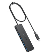 Anker USB Hub 4 Ports, Multiple USB 3.0 Hub, USB Splitter for Laptop, Extender for A Port Laptop, PC, Desktop and More [Charging Not Supported](2ft USB-A)