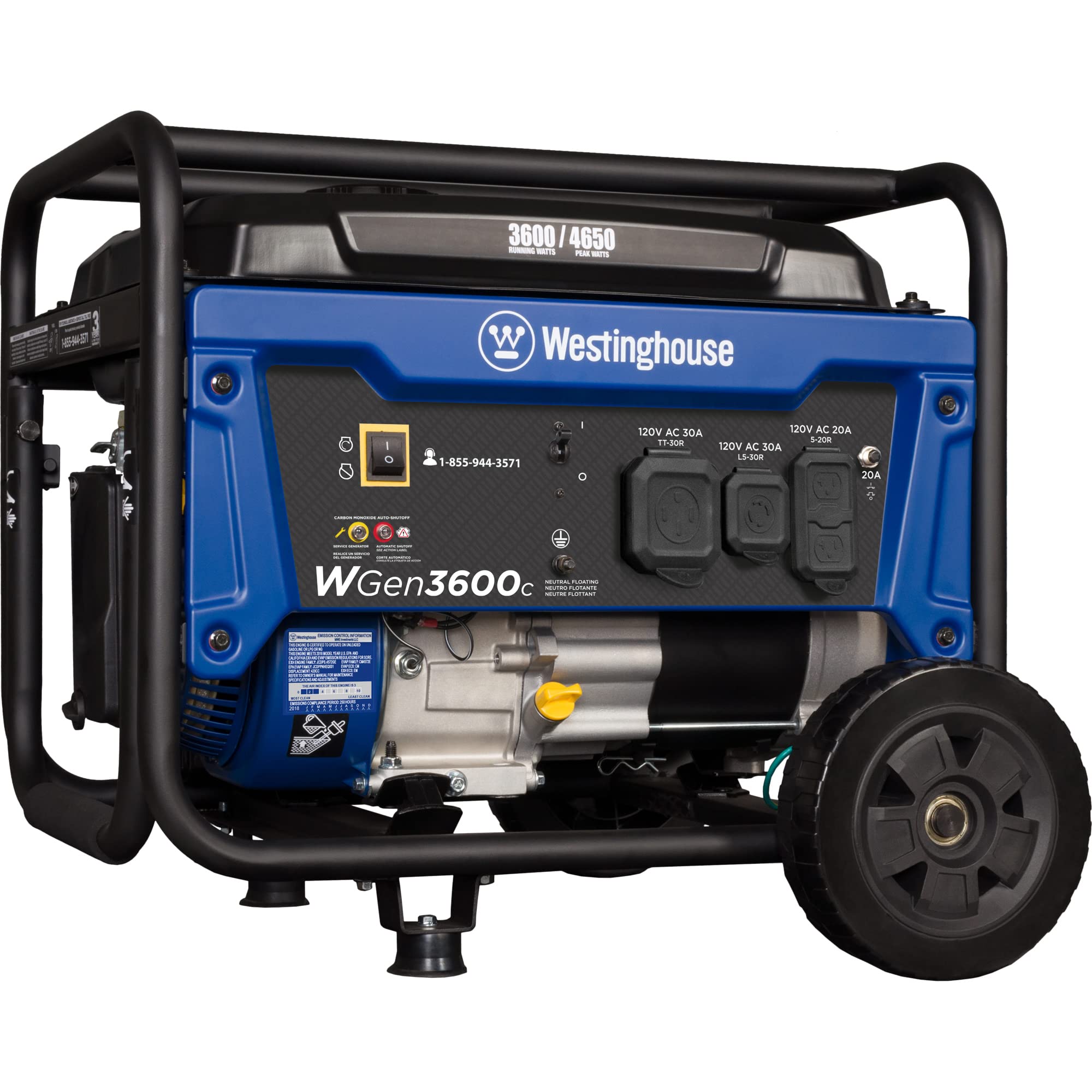 Westinghouse Outdoor Power Equipment Portable Generator Wheel and Handle Kit for WGen2000 WGen3600v, WGen3600, and WGen3600DF