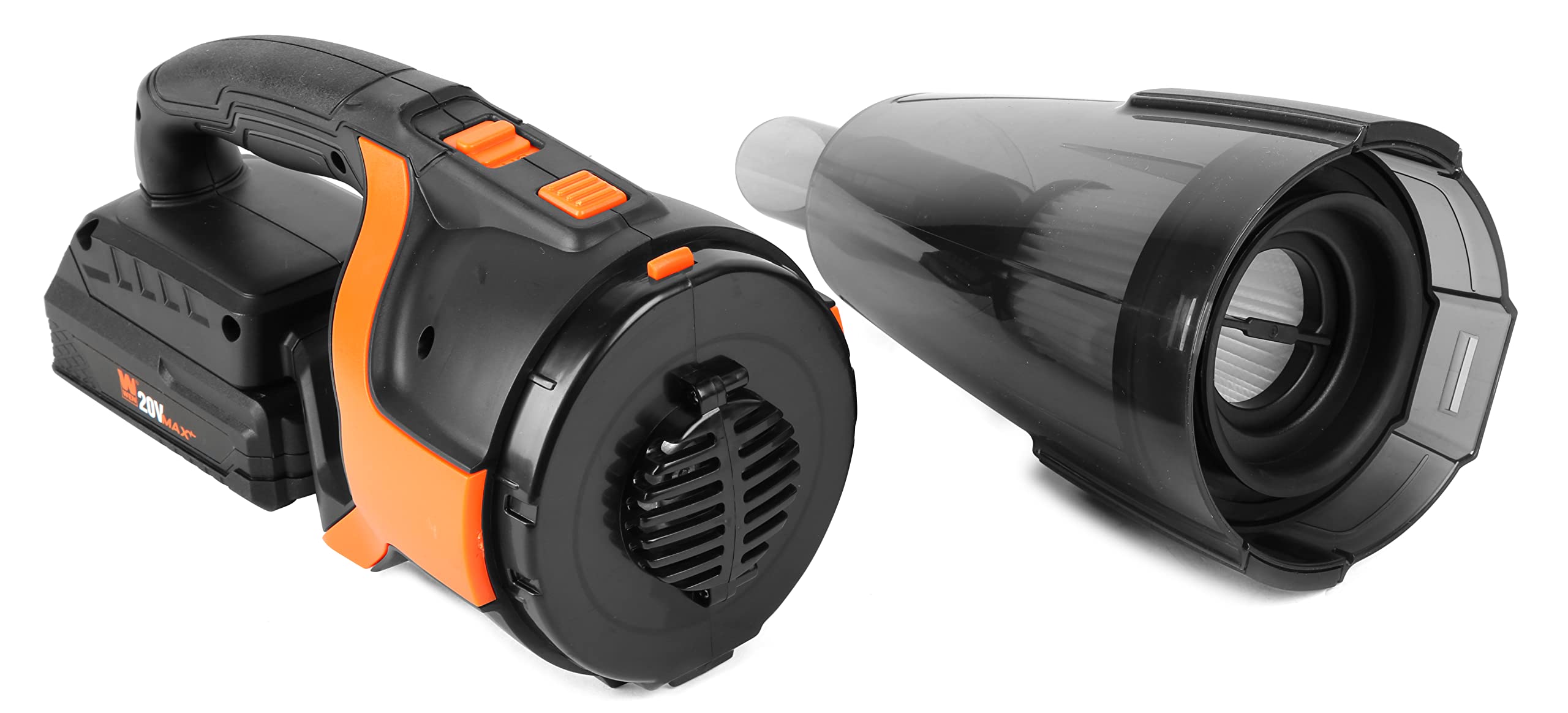 WEN Cordless Vacuum Cleaner, Handheld with 20V Max 2.0 Ah Lithium-Ion Battery and Charger (20861)