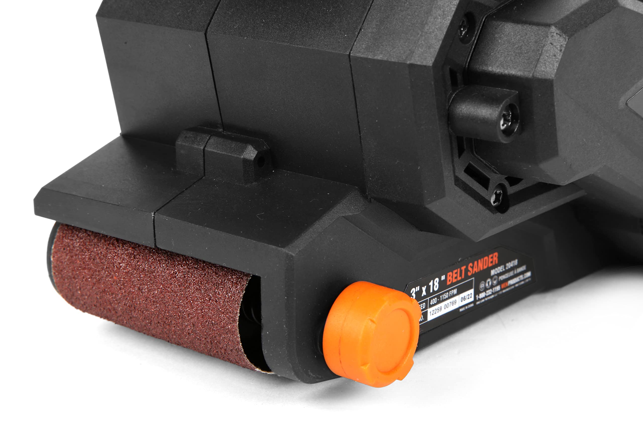 WEN 20418 20V Max Cordless Belt Sander, Variable Speed, Handheld and Portable with 4.0Ah Battery and Charger