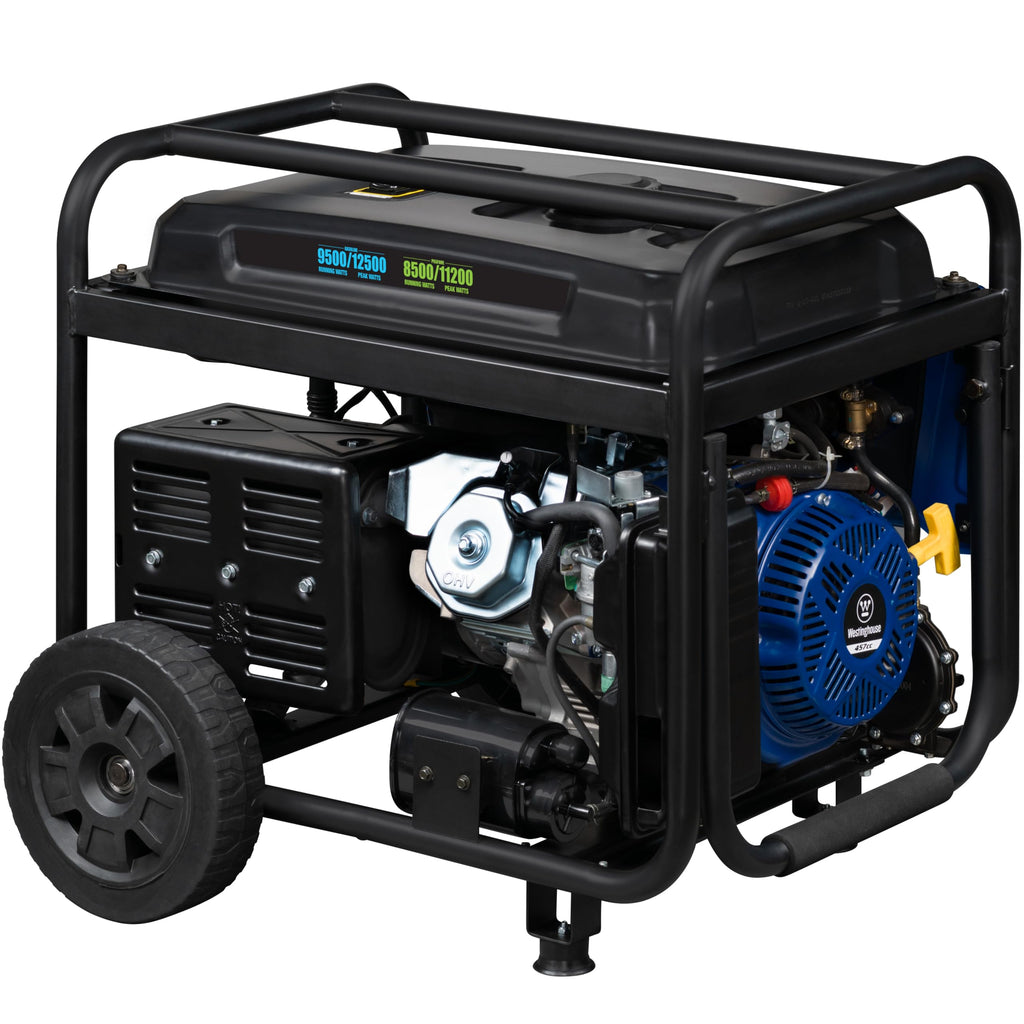 Westinghouse Outdoor Power Equipment 12500 Peak Watt Home Backup Portable Generator, Remote Electric Start with Auto Choke, Transfer Switch Ready 30A & 50A Outlets, Gas Powered