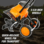 WEN TC1318 13.5-Amp 18-Inch Electric Tiller and Cultivator, Black