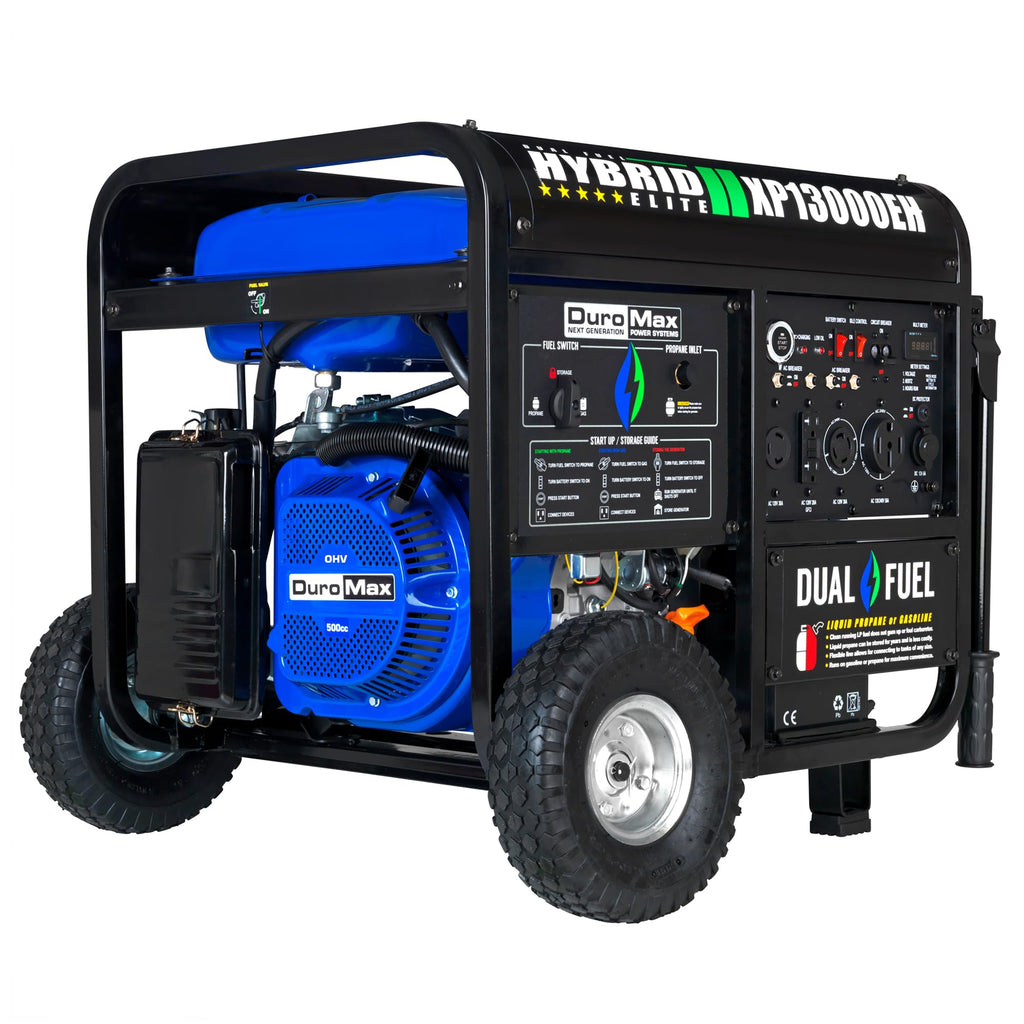 DuroMax XP5500EH 5,500-Watt Dual Fuel Portable Generator - Gas & Propane, Electric Start, RV & Emergency Ready