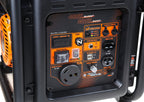 WEN GN400i RV-Ready 4000-Watt Open Frame Inverter Generator, CARB Compliant, Black/orange