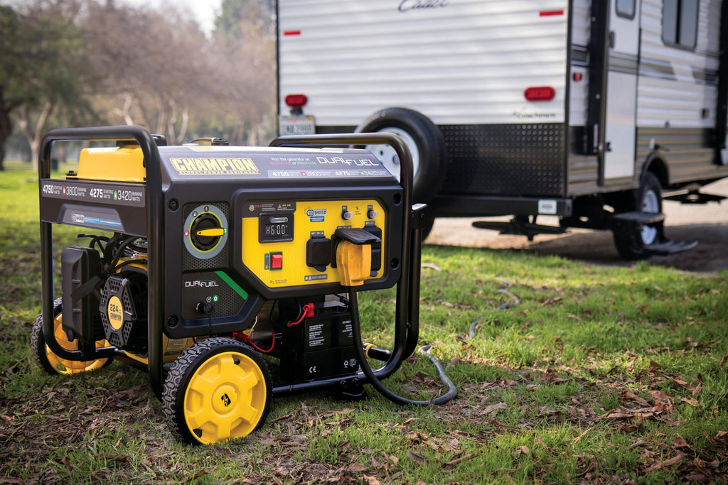 Champion Power Equipment 4750-Watt Electric Start Dual Fuel RV Ready Portable Generator with Free 3-Year Warranty, CARB Compliant