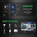 DuroMax XP2300iH 2,300-Watt Dual Fuel Portable Digital Inverter Generator - Gas & Propane, RV & Emergency Ready