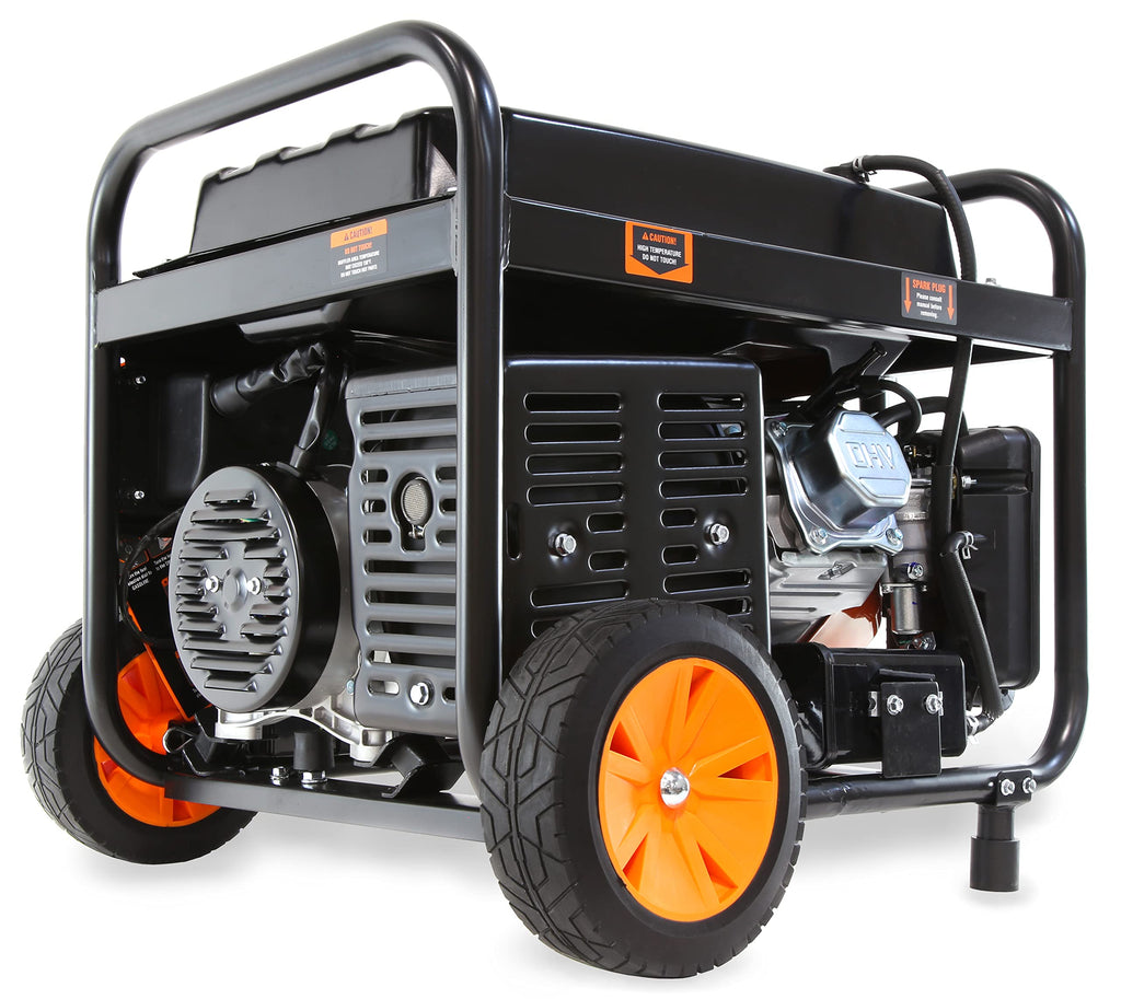 WEN 4,750-Watt 120V/240V Dual Fuel Portable Generator with Wheel Kit and Electric Start (DF475T)