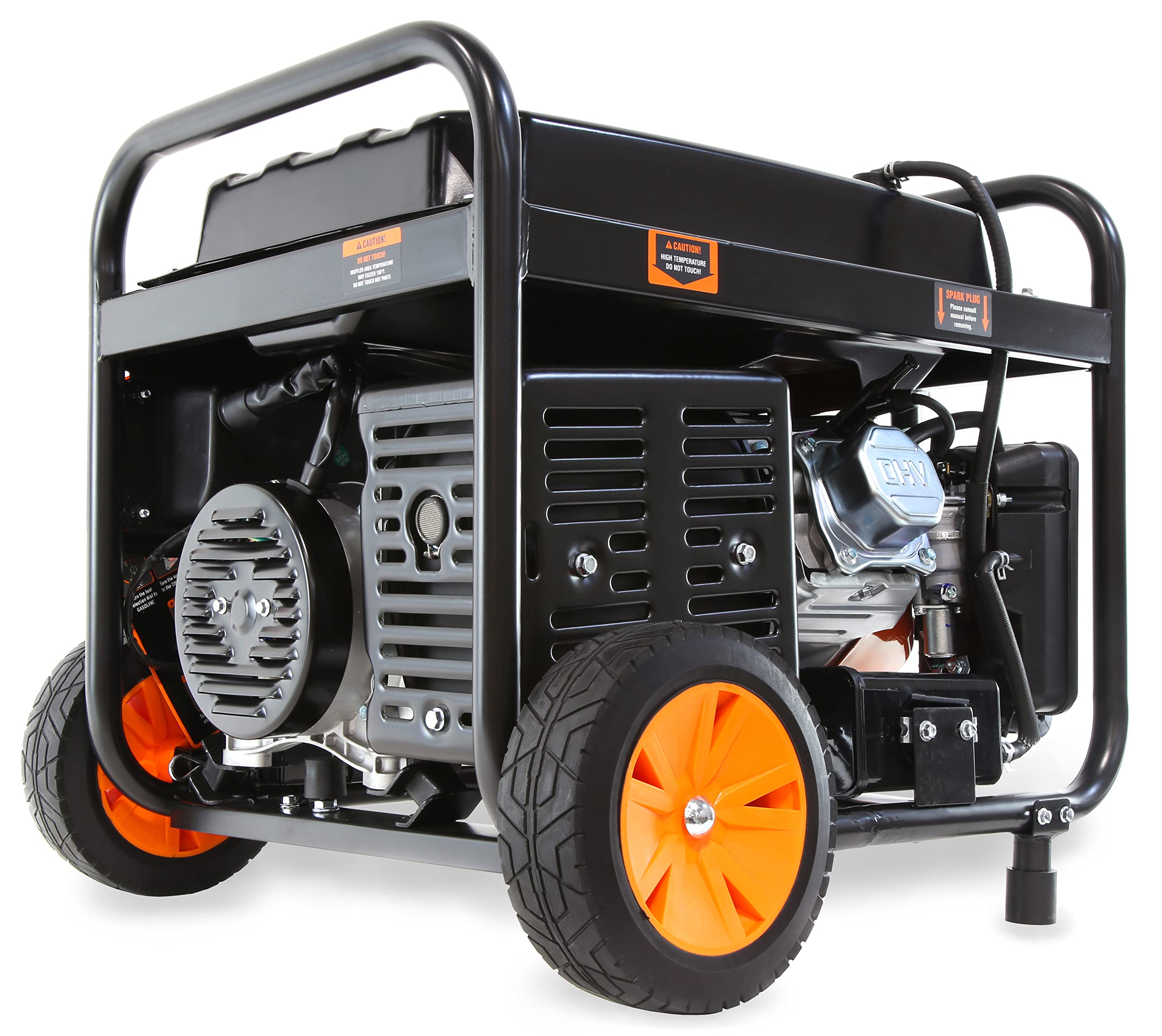 WEN 4,750-Watt 120V/240V Dual Fuel Portable Generator with Wheel Kit and Electric Start (DF475T)