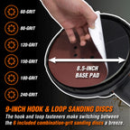 WEN Drywall Sander, Variable Speed with 15 ft. Hose (6369)