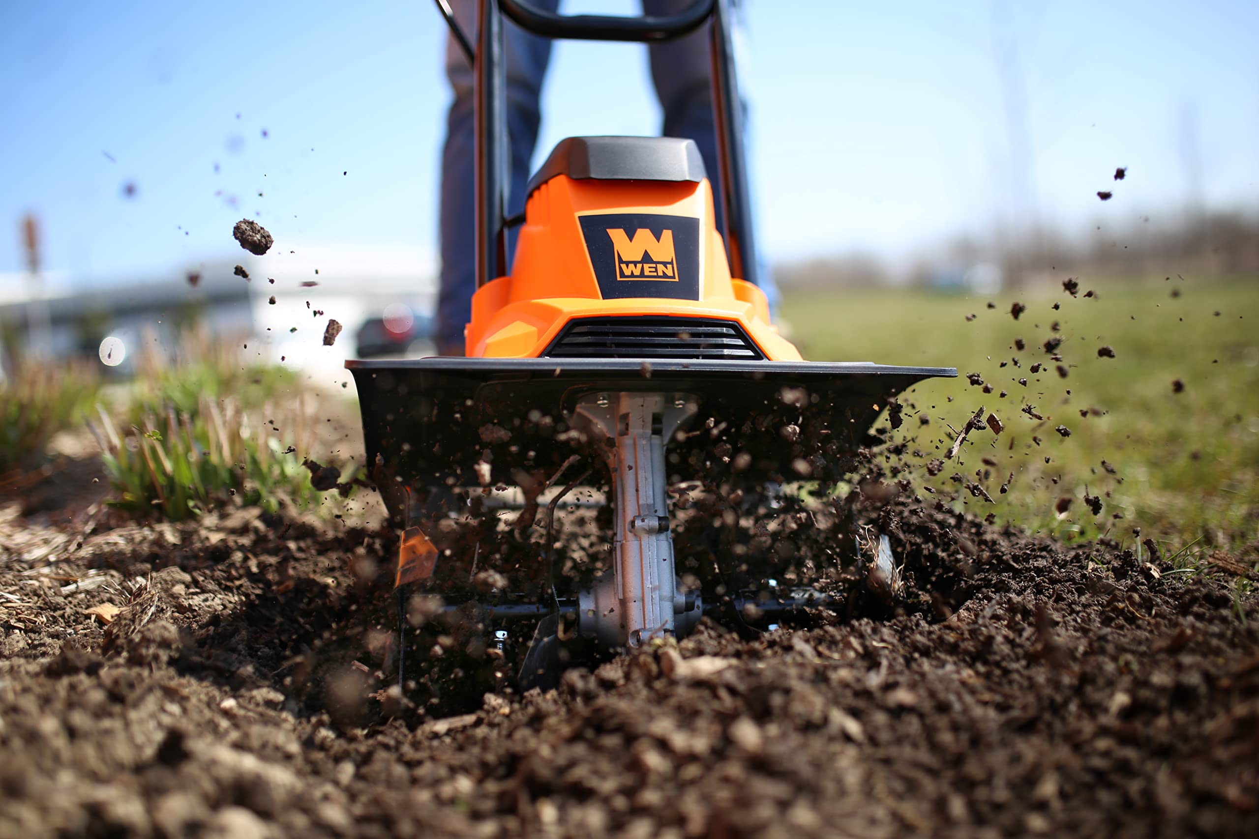 WEN TC1318 13.5-Amp 18-Inch Electric Tiller and Cultivator, Black