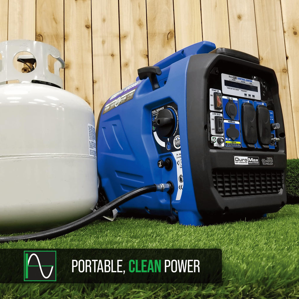 DuroMax XP16000iH 16,000-Watt Dual Fuel Portable Digital Inverter Generator - Gas & Propane, Remote Electric Start, Whole Home Power Backup, Transfer Switch Ready, RV & Emergency Ready