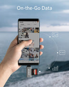 Anker USB 3.0 Micro SD Card Reader, 5Gbps 2-in-1 SD Card Reader to USB Adapter for SDXC, SDHC, MMC, RS-MMC, Micro SDXC, Micro SD, Micro SDHC, UHS-I Cards - USB A CardReader