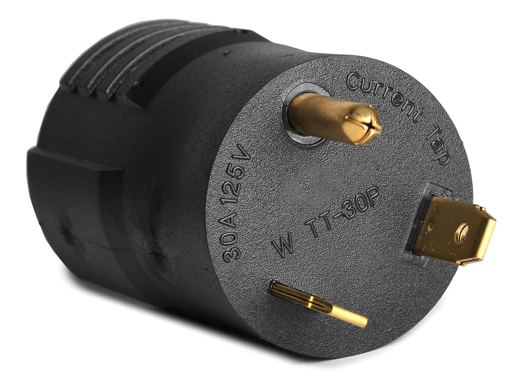 WEN GNA530 TT-30P RV Plug to NEMA L5-30R Twist-Lock Outlet 120V 30-Amp 3600-Watt Adapter