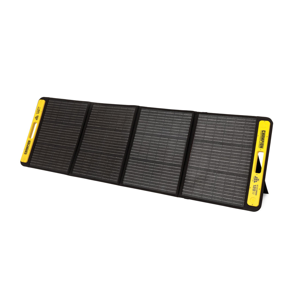 Champion Power Equipment 201246 120-Watt Portable Foldable Solar Panels with Extension Cable and Kickstand
