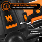 WEN DW5062 Variable Speed 5-Amp Drywall Sander with 15-Foot Dust Hose , Black