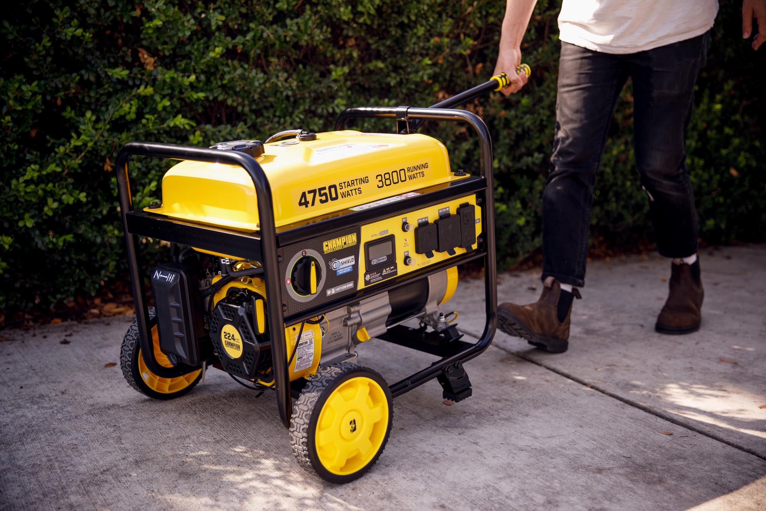Champion Power Equipment 4750-Watt RV Ready Portable Generator with Free 3-Year Warranty, CARB Compliant