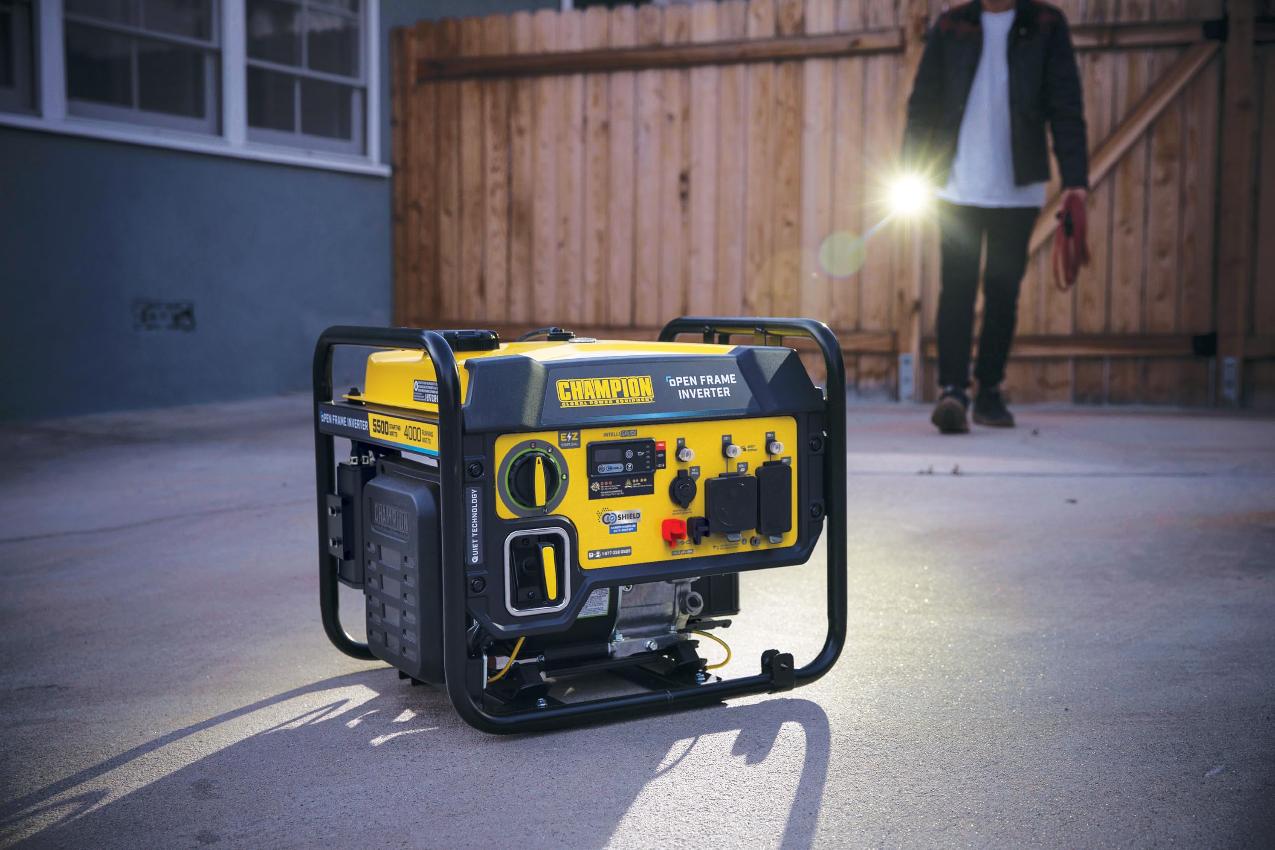 Champion Power Equipment 5500-Watt RV Ready Portable Open Frame Inverter Generator with Quiet Technology and Free 3-Year Warranty, CARB Compliant