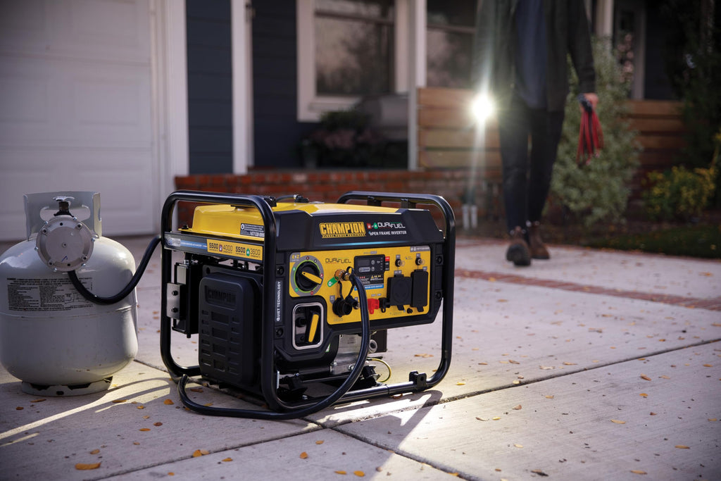 Champion Power Equipment 5500-Watt Dual Fuel RV Ready Portable Open Frame Inverter Generator with Quiet Technology and Free 3-Year Warranty, CARB Compliant