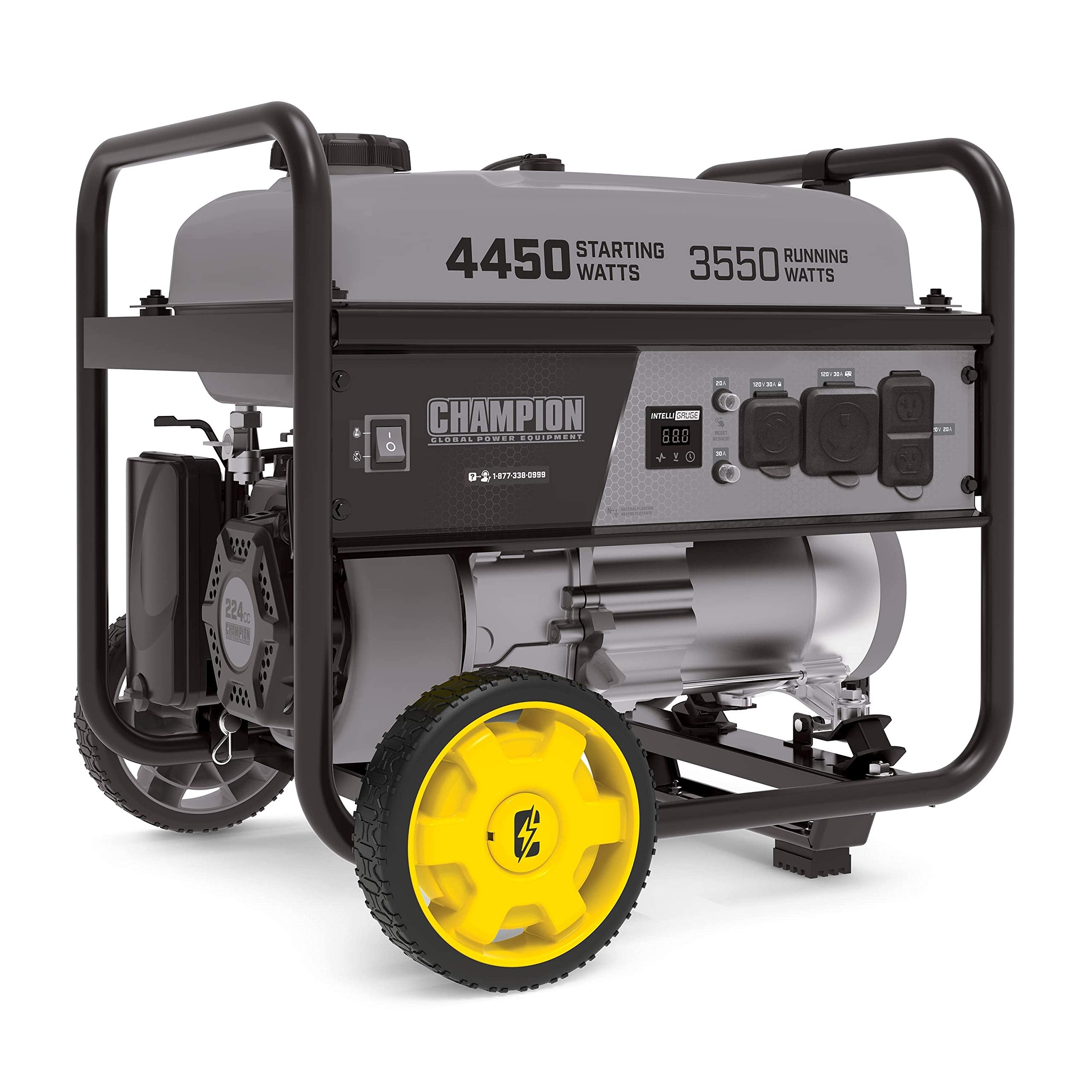 Champion Power Equipment Wheel Kit with Folding Handle and Never Flat Tires, for 2800-4750-Watt Generators