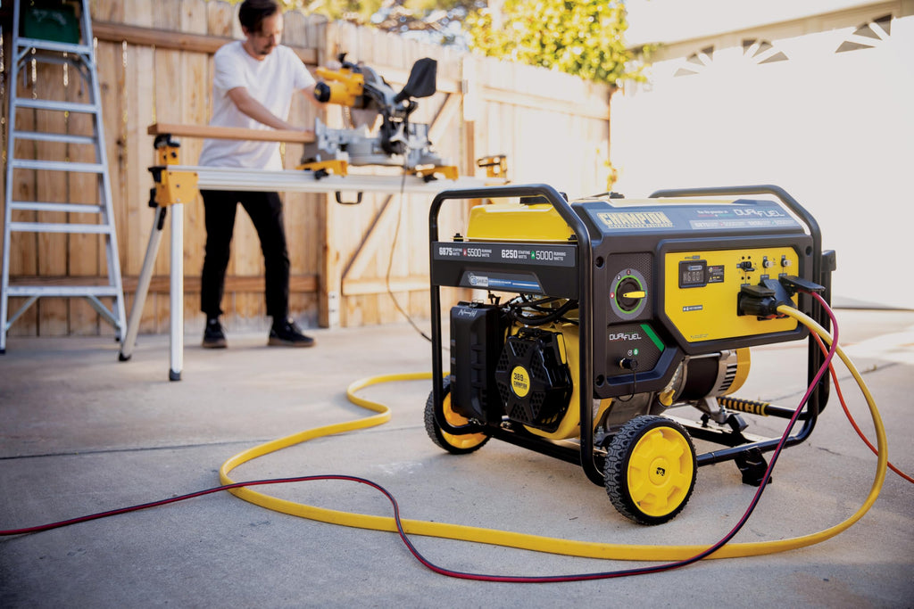Champion Power Equipment 6875-Watt Dual Fuel Portable Generator with Free 3-Year Warranty