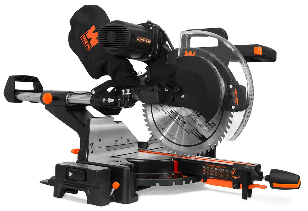 WEN MM1215 15-Amp 12-Inch Dual Bevel Sliding Compound Miter Saw with LED Cutline