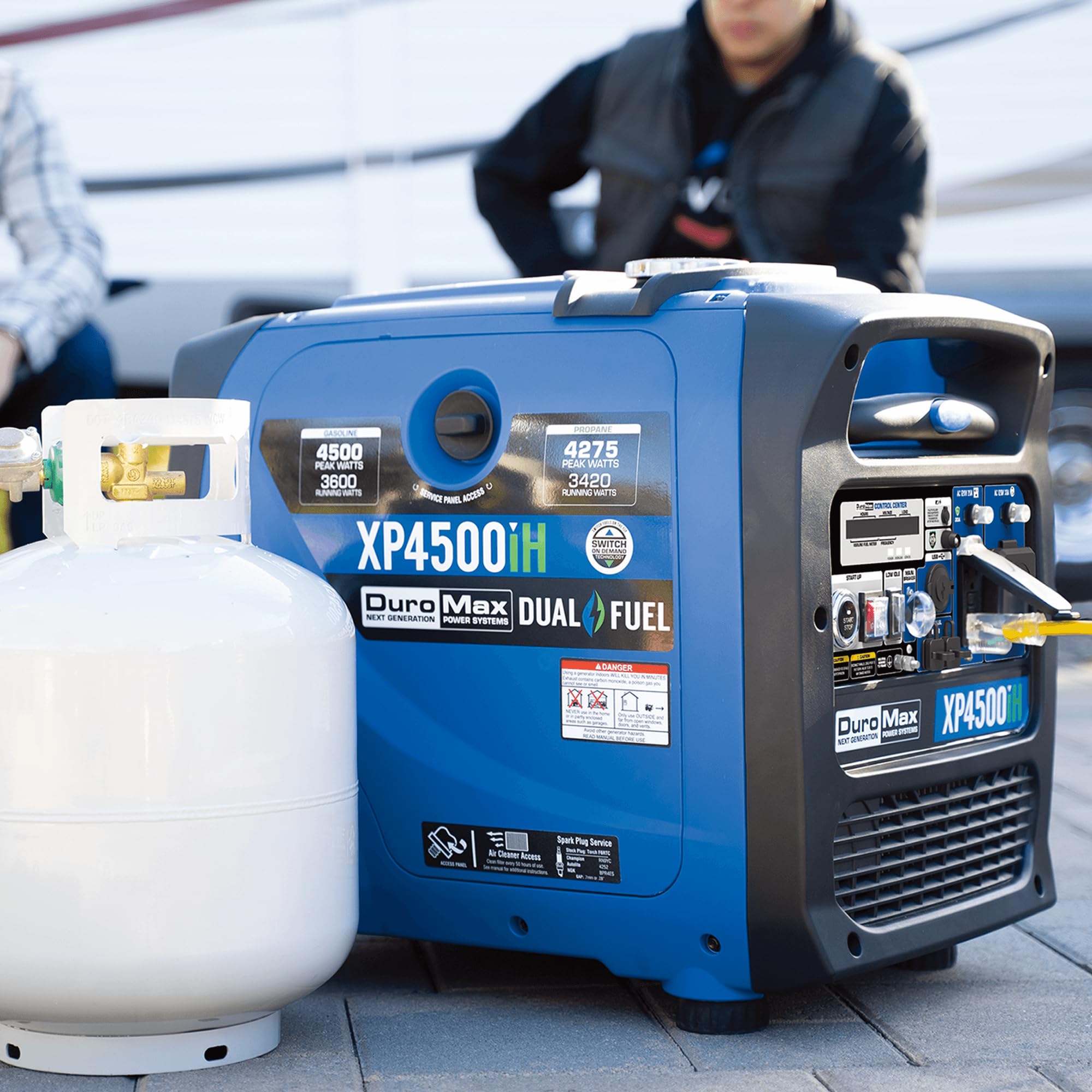 DuroMax XP16000iH 16,000-Watt Dual Fuel Portable Digital Inverter Generator - Gas & Propane, Remote Electric Start, Whole Home Power Backup, Transfer Switch Ready, RV & Emergency Ready