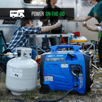 DuroMax XP4500iH 4,500-Watt Dual Fuel Portable Digital Inverter Generator - Gas & Propane, Remote Electric Start, RV & Emergency Ready