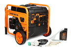 WEN GN400i RV-Ready 4000-Watt Open Frame Inverter Generator, CARB Compliant, Black/orange