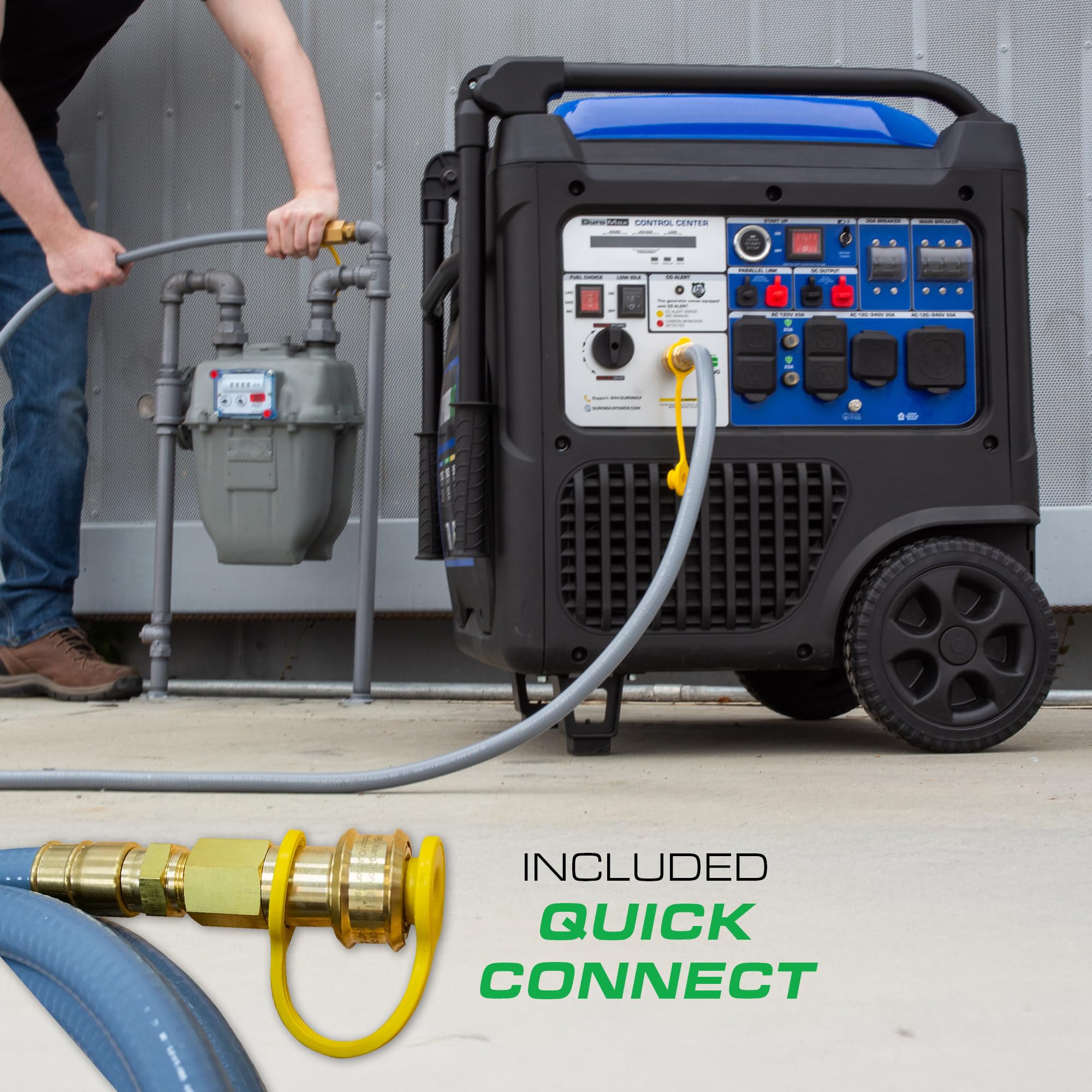 DuroMax XP2300iH 2,300-Watt Dual Fuel Portable Digital Inverter Generator - Gas & Propane, RV & Emergency Ready