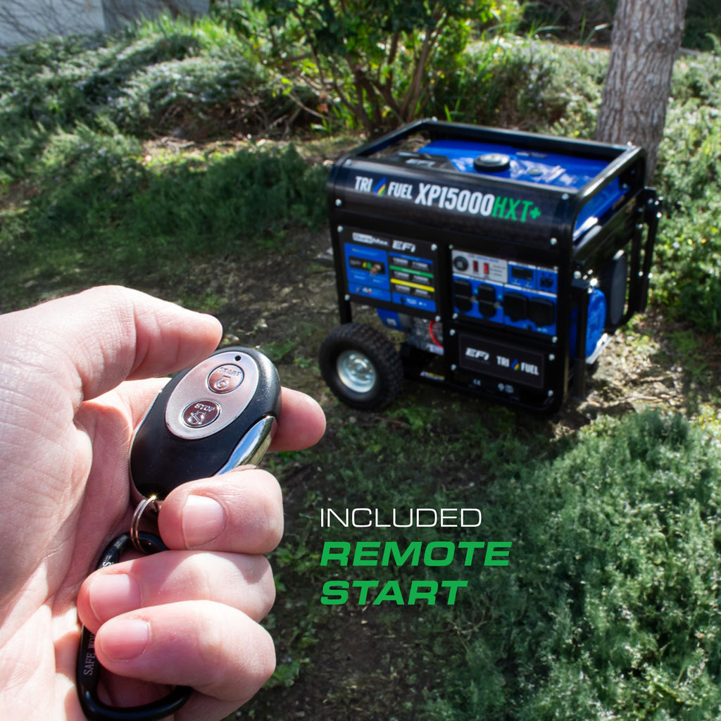 DuroMax XP15000HXT+ 15,000 Watt Portable Tri Fuel EFI Portable Generator - 50 State Approved