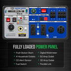DuroMax XP16000iH 16,000-Watt Dual Fuel Portable Digital Inverter Generator - Gas & Propane, Remote Electric Start, Whole Home Power Backup, Transfer Switch Ready, RV & Emergency Ready