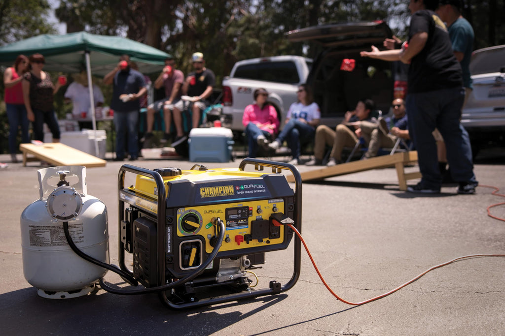 Champion Power Equipment 5500-Watt Dual Fuel RV Ready Portable Open Frame Inverter Generator with Quiet Technology and Free 3-Year Warranty, CARB Compliant