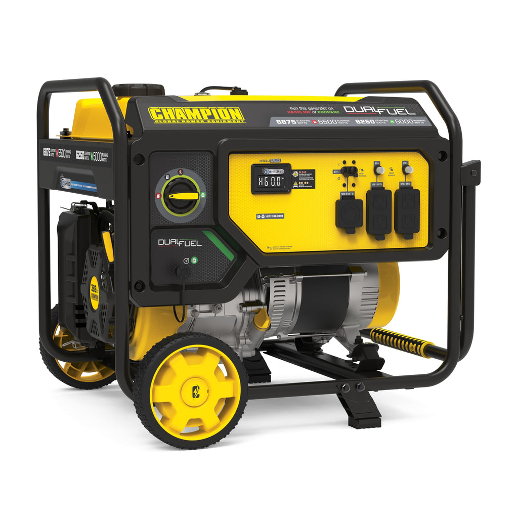 Champion Power Equipment 6875-Watt Dual Fuel Portable Generator with Free 3-Year Warranty