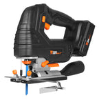 WEN Cordless Jigsaw, Variable Speed with 20V Max 2.0 Ah Lithium Ion Battery and Charger (20661)