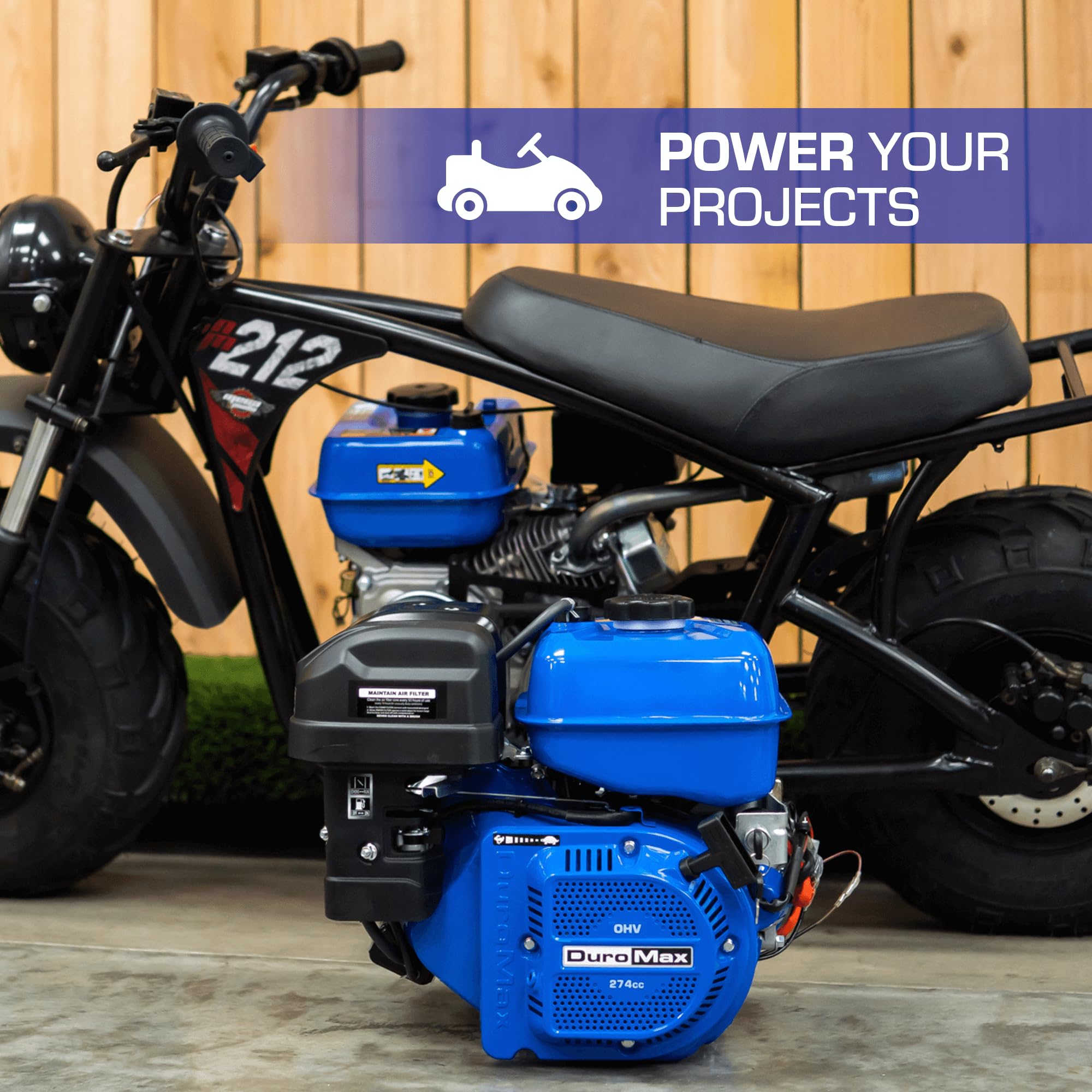 DuroMax XP18HPE 440cc Recoil/Electric Start Gas Powered, 50 State Approved, Multi-Use Engine
