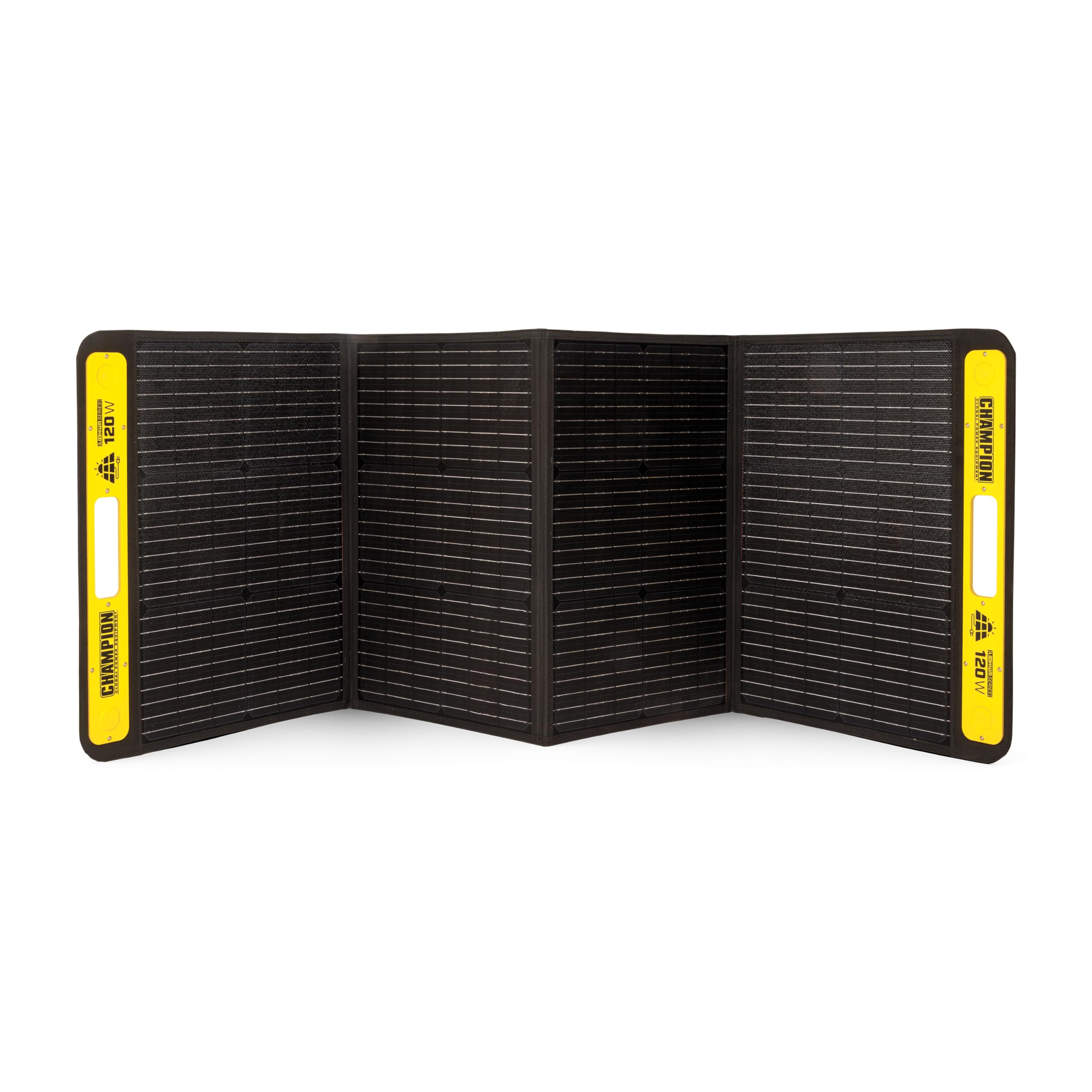 Champion Power Equipment 201246 120-Watt Portable Foldable Solar Panels with Extension Cable and Kickstand