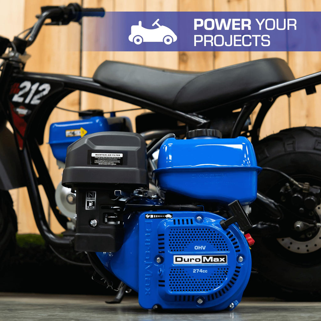 DuroMax XP23HPE 713cc 1-Inch Horizontal Shaft V-Twin Electric Start Gas Powered Multi-Use Engine