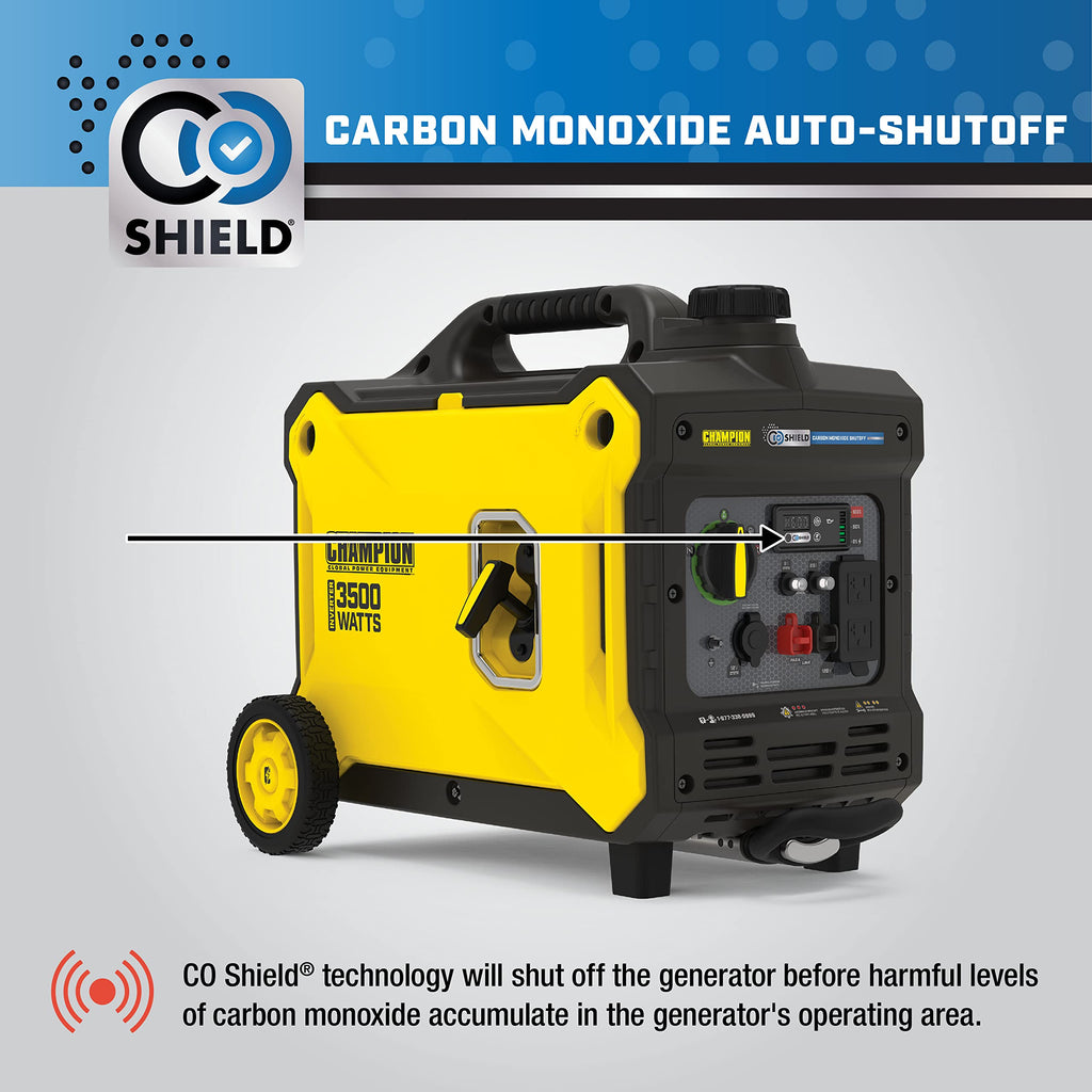 Champion Power Equipment 2500-Watt Dual Fuel Ultralight Portable Inverter Generator with Quiet Technology and CO Shield