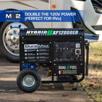 DuroMax XP5500EH 5,500-Watt Dual Fuel Portable Generator - Gas & Propane, Electric Start, RV & Emergency Ready