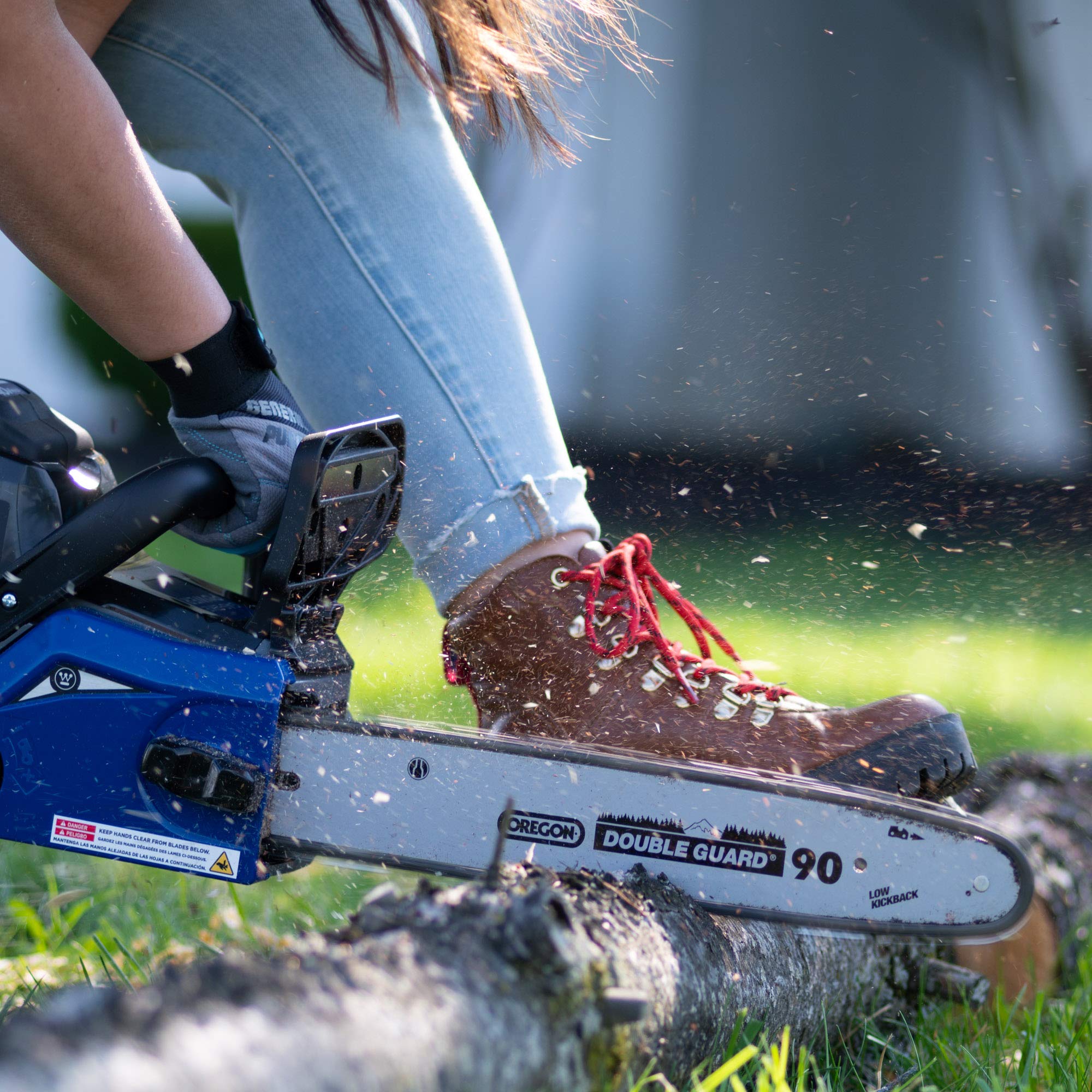 40V Pole Saw & Brushless Chainsaw with 2.0 Ah Battery & Charger