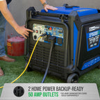 DuroMax XP16000iHT 16,000-Watt Tri Fuel Portable Digital Inverter Generator - Gas, Propane & Natural Gas, Remote Electric Start, Whole Home Power Backup, Transfer Switch Ready, RV & Emergency Ready