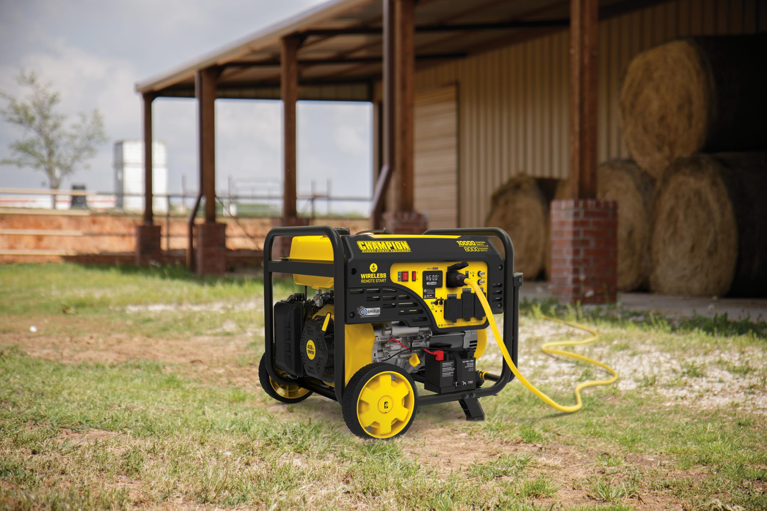 Champion Power Equipment 10,000-Watt Wireless Remote Start Home Backup Portable Generator with Free 3-Year Warranty
