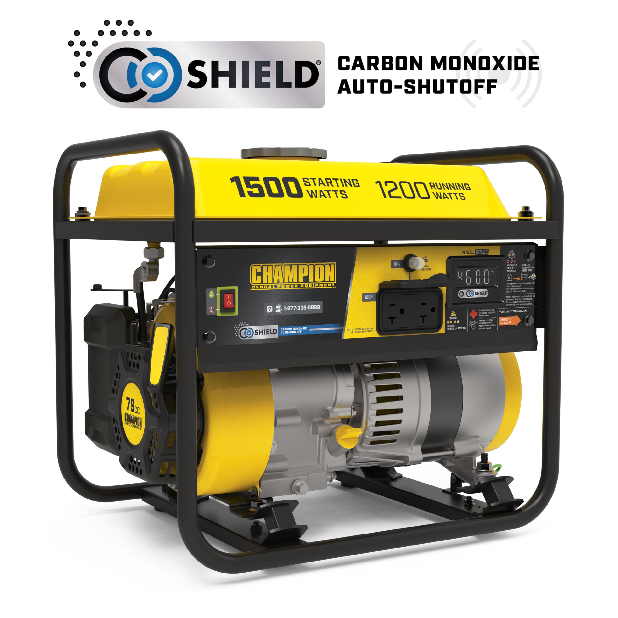 Champion Power Equipment 1500-Watt Portable Generator with Free 3-Year Warranty