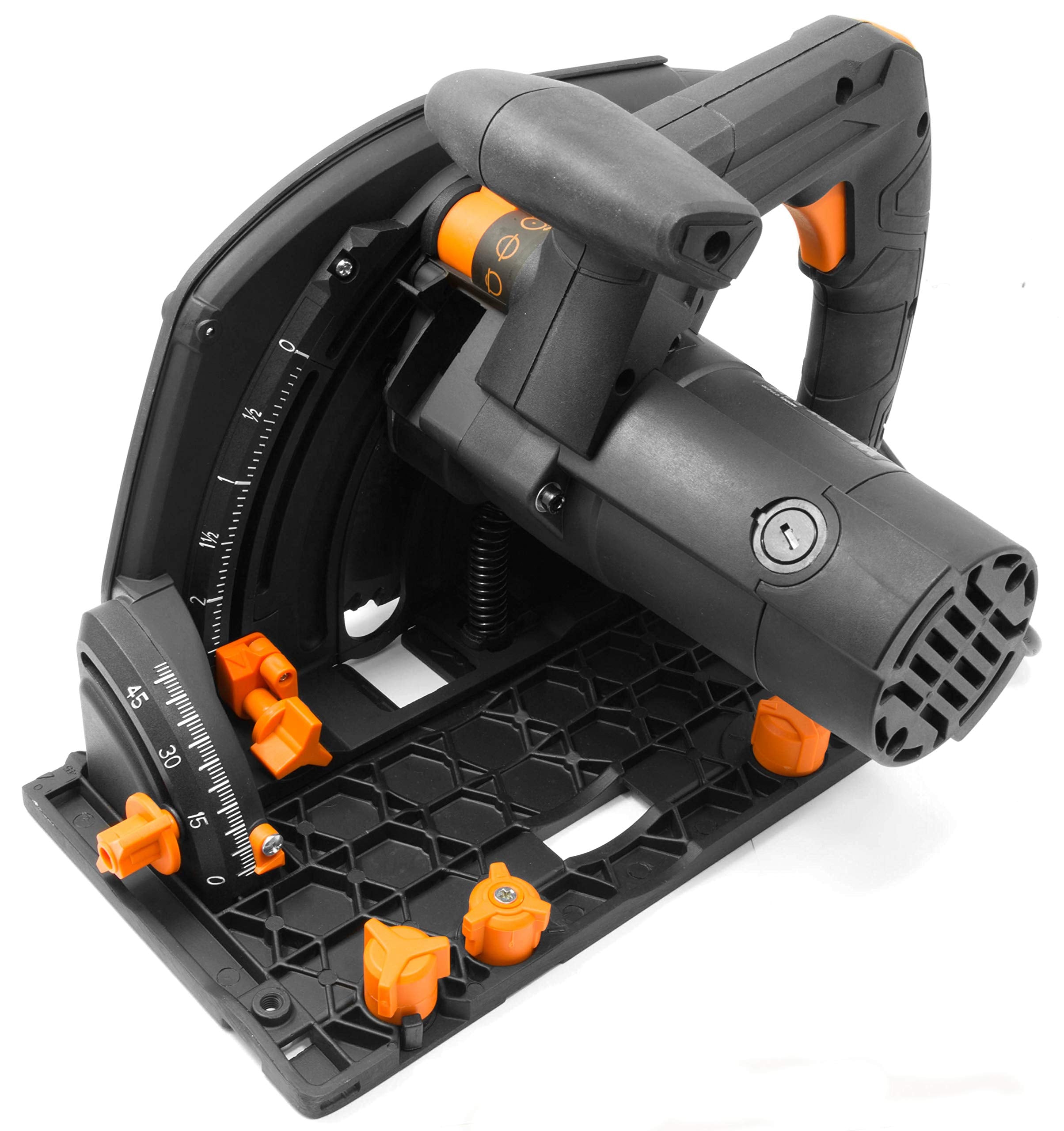 WEN Cordless 6.5-Inch Track Saw, Brushless with Variable Speed, Two 20V Max 4.0 Ah Batteries, and Charger (20691)