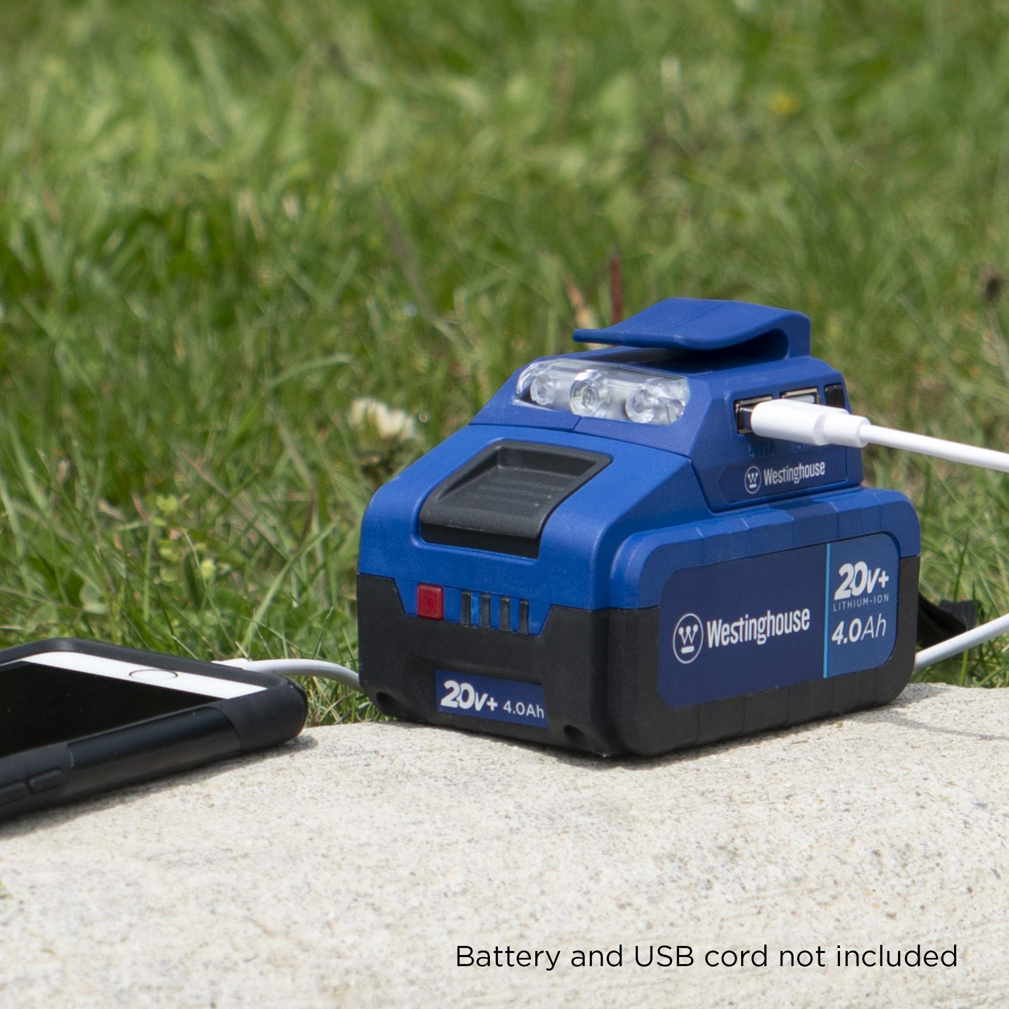 Westinghouse Outdoor Power Equipment 20V USB Power Adapter with LED Light