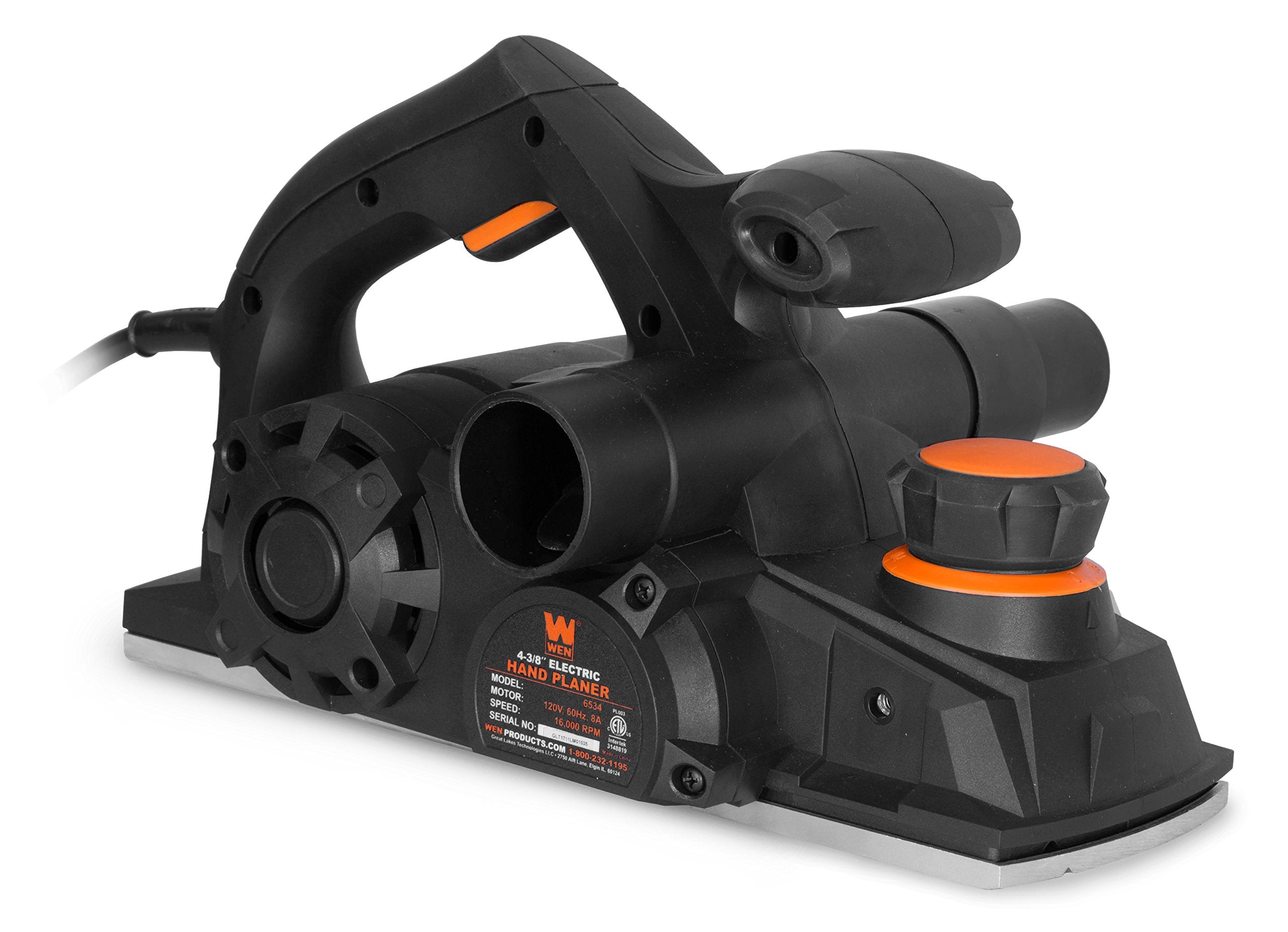 WEN 6534 8-Amp Electric Hand Planer, 4-3/8-Inch