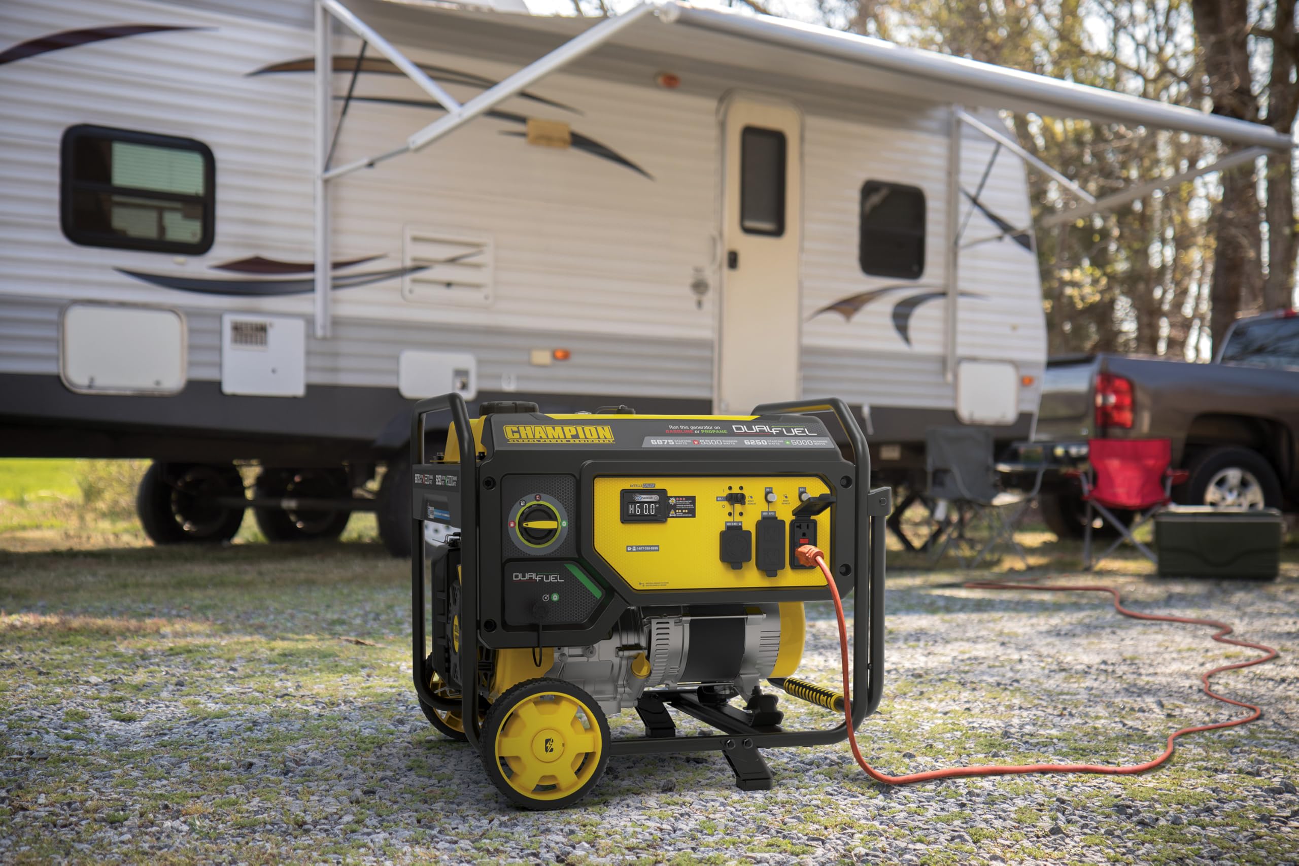 Champion Power Equipment 6875-Watt Dual Fuel Portable Generator with Free 3-Year Warranty