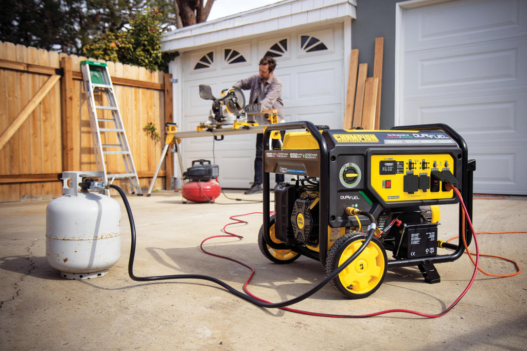 Champion Power Equipment 11,500-Watt Electric Start Dual Fuel Home Backup Portable Generator with Free 3-Year Warranty